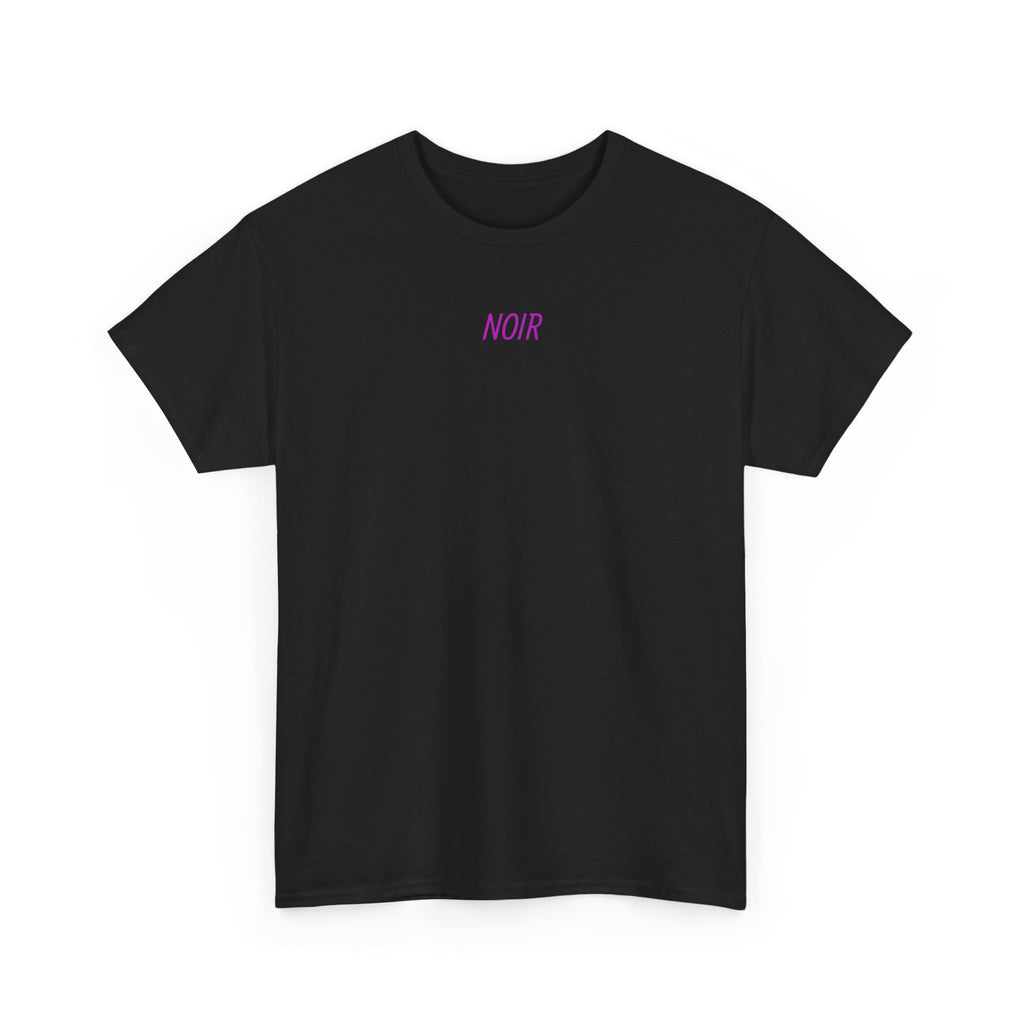 Noir Angel Graphic Tee — NOIR – Gotické tričko s fialovým andělem