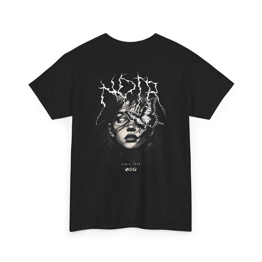 Noir Graphic T-Shirt — Gothic Woman – tričko s výrazným zadním potiskem