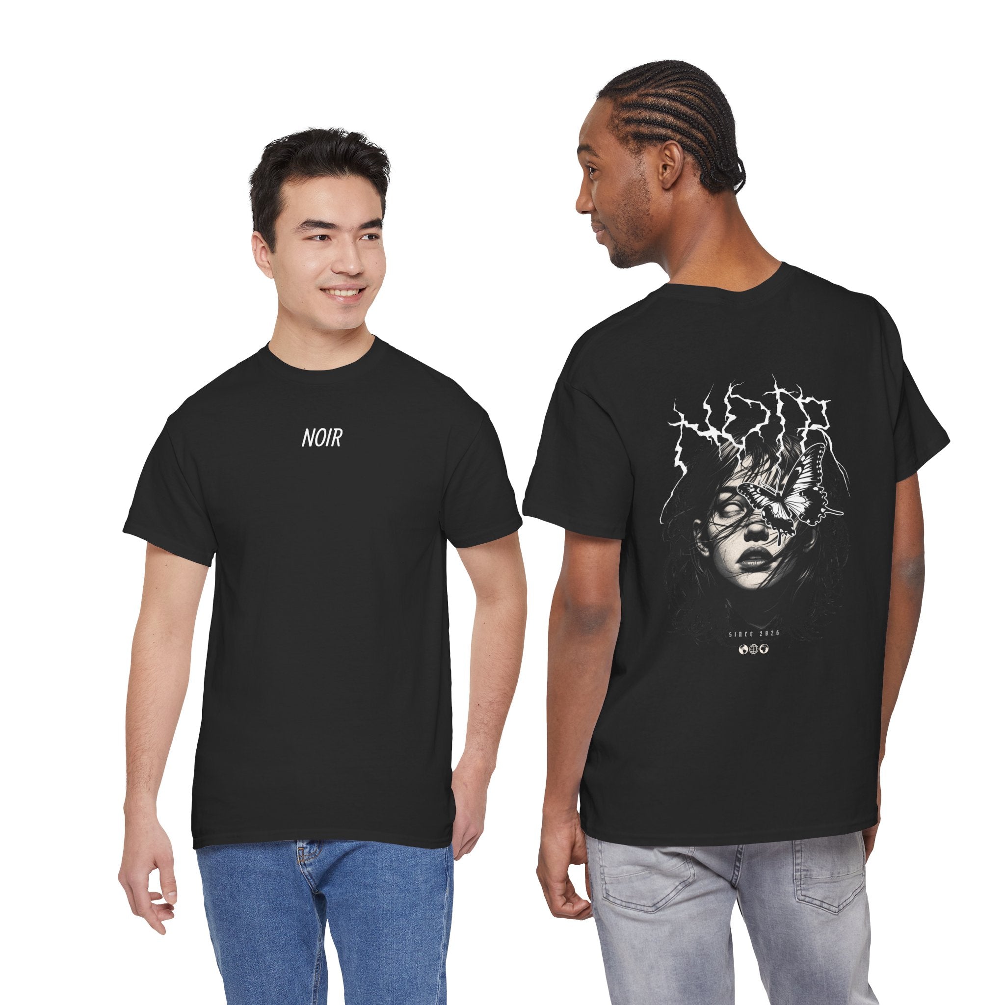 Noir Graphic T-Shirt — Gothic Woman – tričko s výrazným zadním potiskem