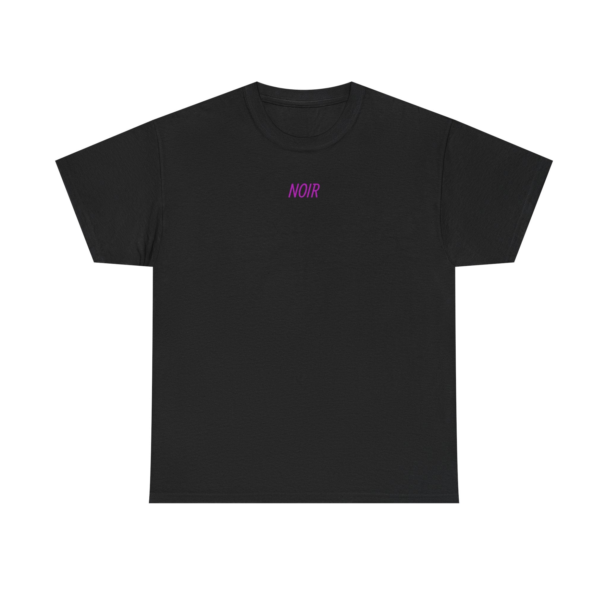 Noir Angel Graphic Tee — NOIR – Gotické tričko s fialovým andělem