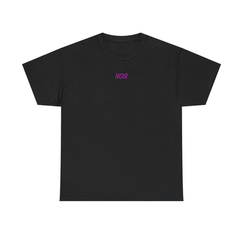 Noir Angel Graphic Tee — NOIR – Gotické tričko s fialovým andělem