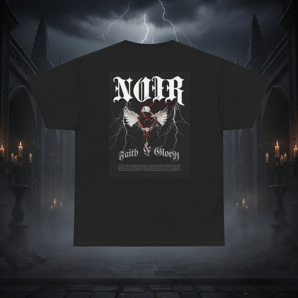 Noir Gothic Tee — NOIR – Gotické streetwear tričko